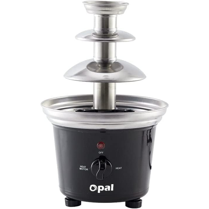 Шоколадний фонтан Opal - фонтан з нержавіючої сталі, електричний 3-ярусний, 500 мл, 90 Вт, для бранчу, вечірок, свят (OCF17)