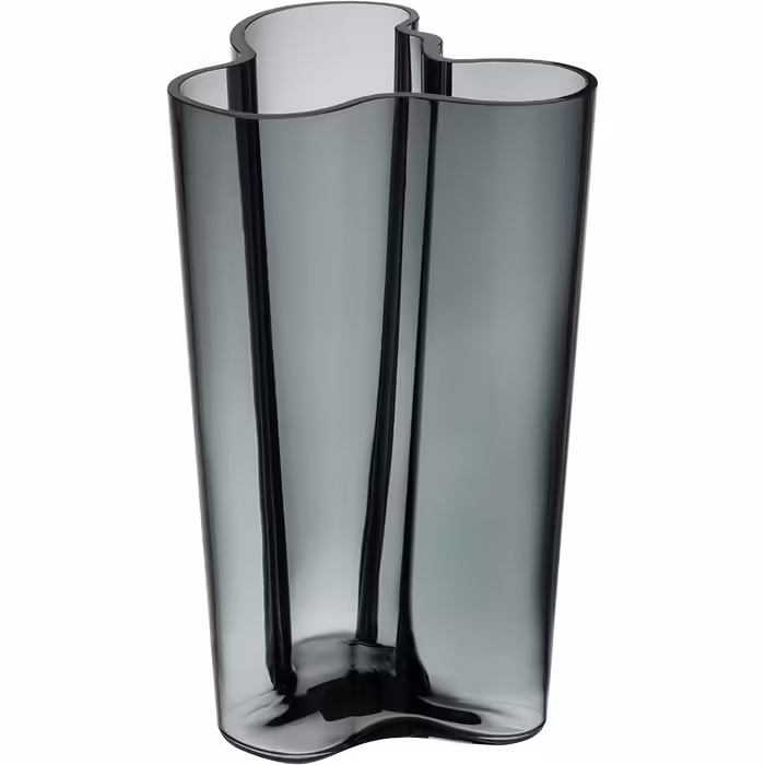 Ваза Iittala Aalto 251 мм сіра, скляна, дизайнерська