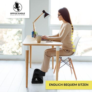 Підніжка під стіл, 43x25x18 см, чорна