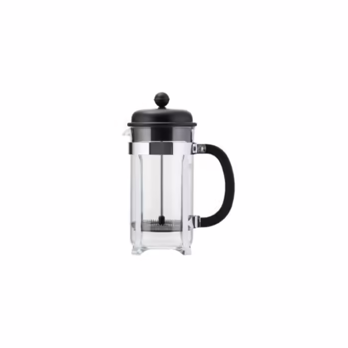 Кавник френч-прес Bodum Caffettiera, 1 л, чорний (1918-01), Чорний, 1000