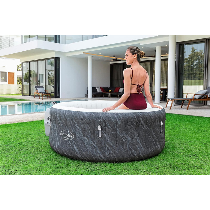 Надувний гідромасажний басейн-джакузі Bestway Lay-Z-Spa Miami AirJet Whirlpool для 2-4 осіб, 180 x 66 см