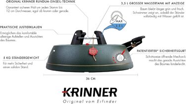 Підставка для ялинки Krinner Comfort M 36х10 см 3,5 л зелена