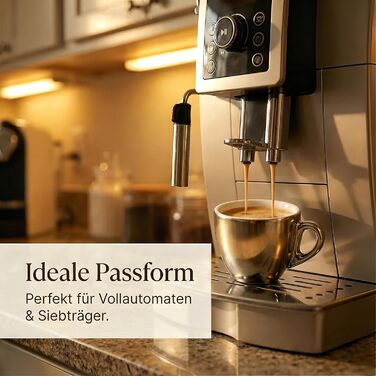 Набір кавових чашок Капучіно 6 шт. з підставками, білі, італійський стиль, 60 мл