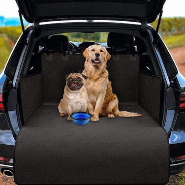 Автомобільна ковдра для собак / багажник / переднє сидіння миска / водонепроникний нековзний миється / автомобільний чохол для собак захист багажника автомобільне сидіння захист сидіння / Автомобільна ковдра захисна ковдра М'яке (чорне, багажник)