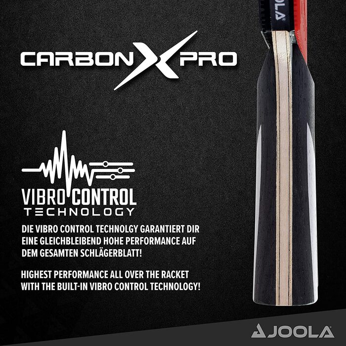 Ракетка для настільного тенісу JOOLA Carbon X Pro червона