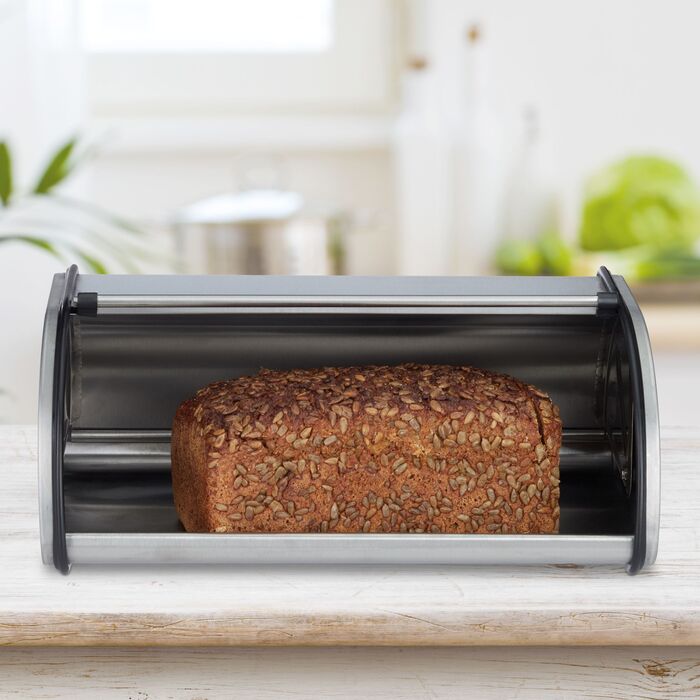Relaxdays Хлібниця з нержавіючої сталі
