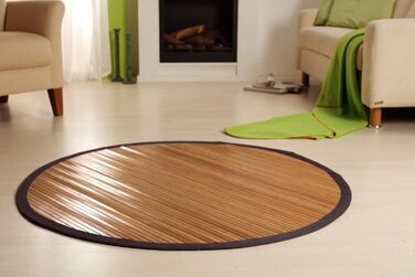 Бамбуковий килимок Чуттєвий бамбуковий килимок Бігун з нековзною облямівкою Ø 160 см