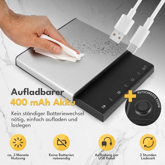 Ваги для кави LEBENLANG з таймером: точність 0.1г, для еспресо, бариста, кухні