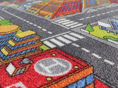 Килимок для ігор Primaflor-міцний дитячий килимок-високоякісний килимок для дитячої-Килимок для ігор для хлопчиків і дівчаток - - 95x133 см (велике місто, 95x200 см)