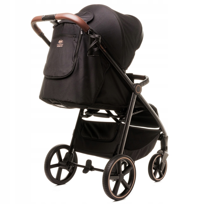 Дитячий візок-прогулянка 4Baby Stinger PRO, гелеві колеса, алюмінієва рама, до 22 кг, Black