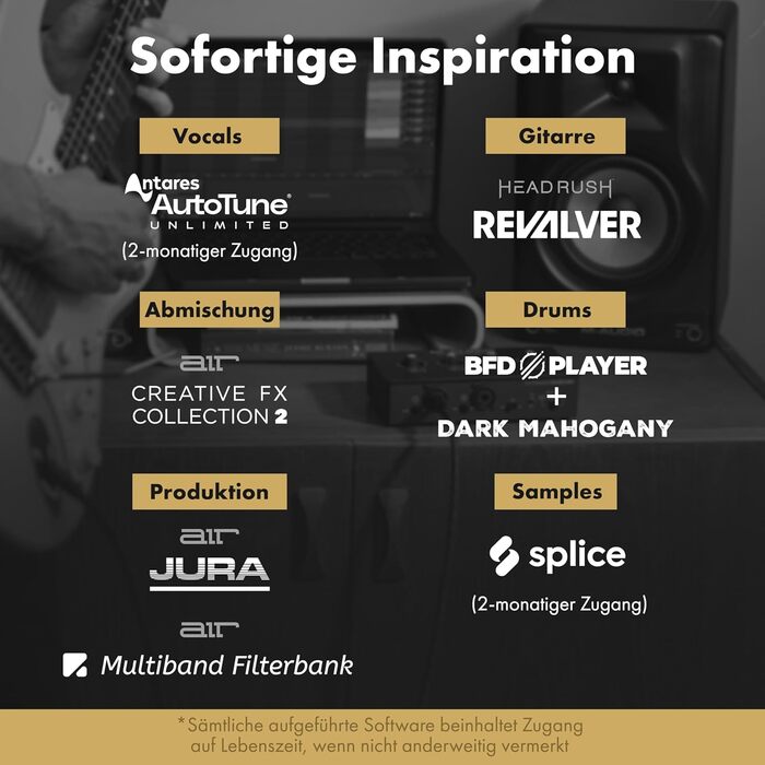 Аудіоінтерфейс M-Audio M-Track Duo для запису, стрімінгу та подкастів - 2 XLR/Line входи, 192kHz, з програмним забезпеченням