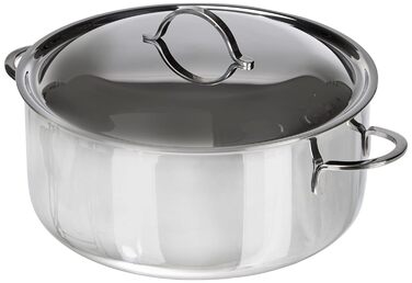 Сковорода Spring CRISTAL Ø 24 см нержавіюча сталь висота 10,5 см 4,7 л для індукційних печей для духовки для миття в посудомийній машині