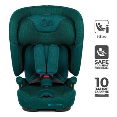 Автокрісло Kinderkraft FIX2GO i-Size 76-150 см (15 міс - 12 років), ISOFIX, Top Tether, SPS+, H-GUARD+, сіре (Green)