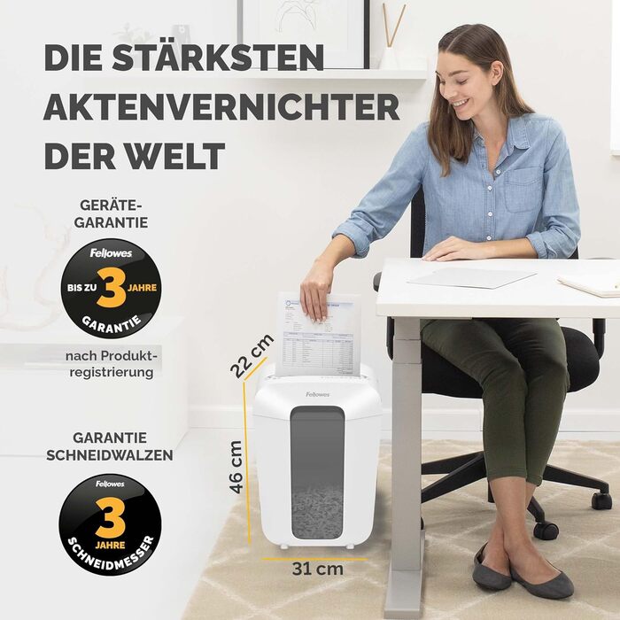 Fellowes знищувач документів Powershred LX70, 18 л, Cross-Cut, 11 аркушів, для дому та офісу