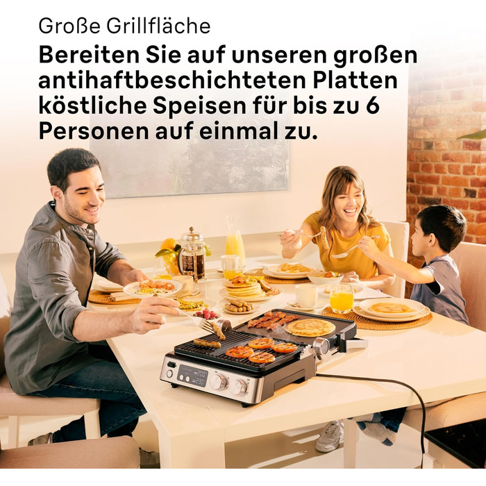 Електричний гриль Braun MultiGrill 7 CG7020: 3-в-1 (контактний гриль, BBQ, духовка), 2000W, велика площа для приготування (12 бургерів), для дому, легко миється