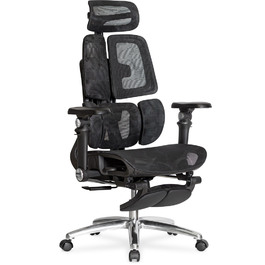 Крісло Mealux S3 Air Plus Black (арт. HF-S3 M/B)