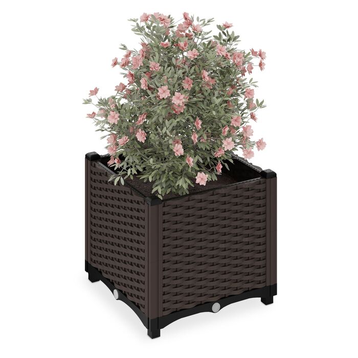 Горщик для рослин Relaxdays з імітацією ротангу