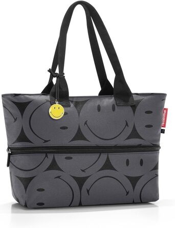 Сумка-шопер Reisenthel Shopper E1 сірого кольору з приємним малюнком - велика містка сумка для покупок