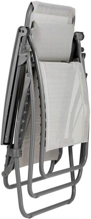 Крісло-шезлонг Lafuma Mobilier Zero Gravity R Clip - розкладне для тераси та саду, міцне Batyline®, багатопозиційне, комфортне, Франція, кольору жита