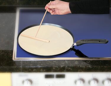Сковорода для млинців Fackelmann зі струною Ø 25 см, для приготування млинців, млинців, з розподільником, для приготування млинців