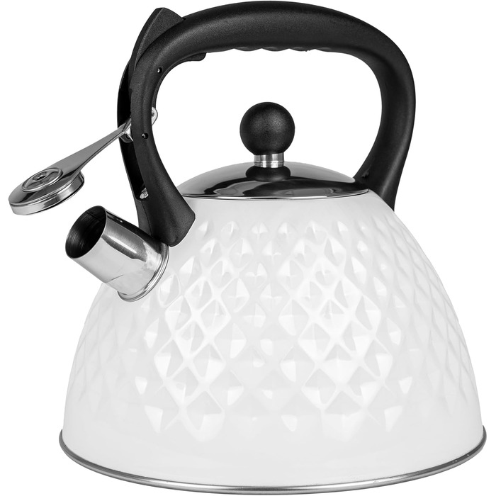 Чайник електричний Induktion 3L з автоматичним свистком - нержавіюча сталь, для індукційних, газових та електричних плит