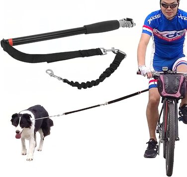 Велосипедний повідець для собак без рук висувний повідець для собак амортизуючий пружинний ремінь для тренувань