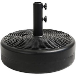 Підставка для парасольки Robuster Helios&Hestia, пластикова, для вулиці, з можливістю засипання водою/піском, 31,8 кг, чорна