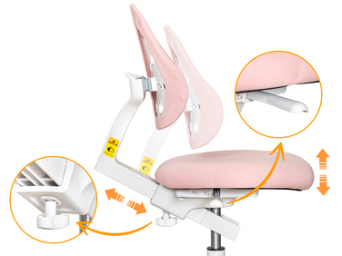 Дитяче крісло Evo-kids Mio Lite Pink (арт.Y-208 KP)