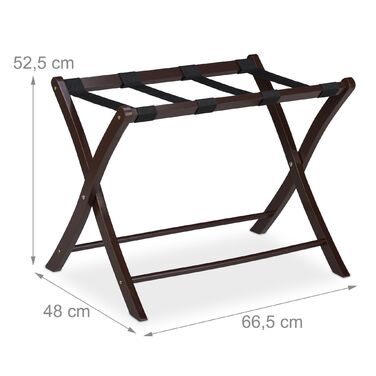 Підставка для валізи клапана, дерево Relaxdays