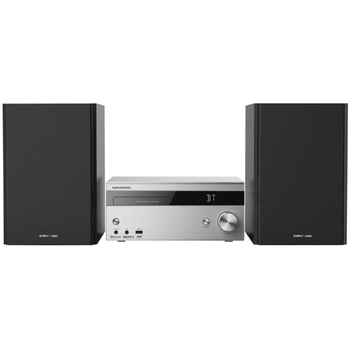 Система Grundig CMS 4000 BT DAB, Bluetooth, FM/DAB, 100 Вт RMS, срібло