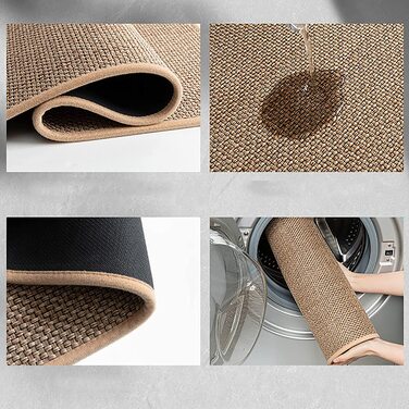 Кухонні килимки Urukundo нековзний 44x75 см + 44x120 см сірий