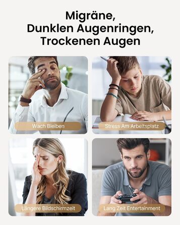 RENPHO Eyeris Масажер для очей з підігрівом, Bluetooth та повітряним тиском – для зняття втоми очей, сухості та головного болю