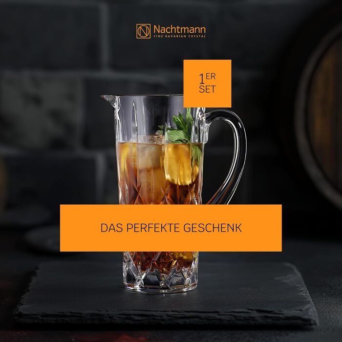 Кружка Nachtmann Noblesse з кришталевого скла, 1190 мл, Made in Germany, 1 шт.