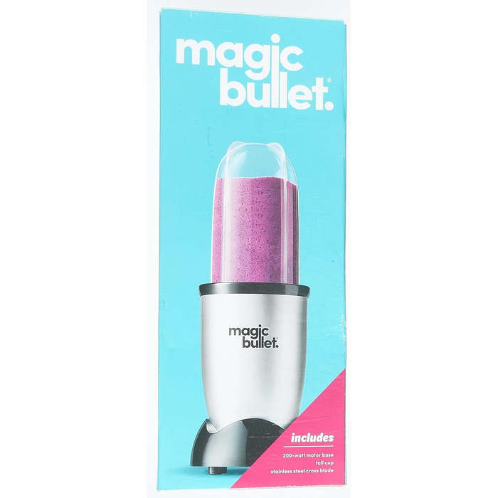 Міксер Magic Bullet, 200 Вт, компактний і простий, легко чиститься, MBR03, сірий базовий пакет