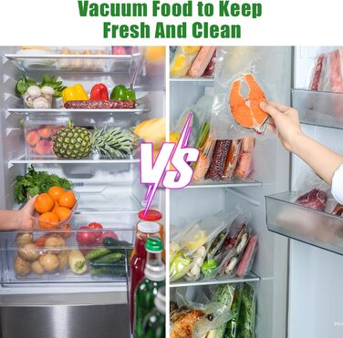 Вакууматор для продуктів 6 в 1, автоматичний вакуумний пакувальник для сухих та вологих продуктів з зовнішнім режимом вакуумування та набором з 20 пакетів