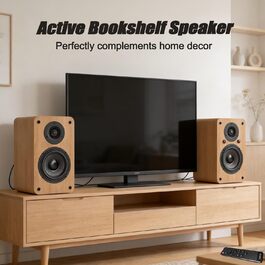 LONPOO LP-42S/LP-42X-YELLOW: Компактні Bluetooth колонки з USB, AUX та виходом для навушників | 30W, 3-дюймовий динамік, дерев'яний корпус