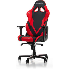 Ігрове крісло DXRacer Gladiator G001, шкірозамінник, чорно-червоне, до 200 см