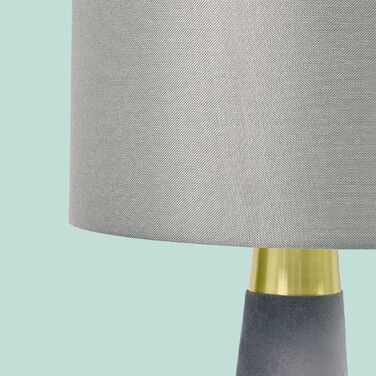 Лампа настільна Relaxdays з оксамитом та льоном