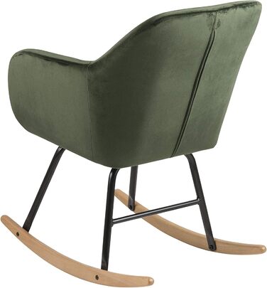 Крісло-гойдалка AC Design Wendy, метал, сірий (лісовий зелений), 57x71x81 см