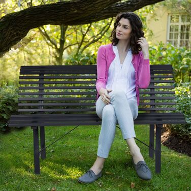 Лавка для саду Relaxdays, сталь, антрацит