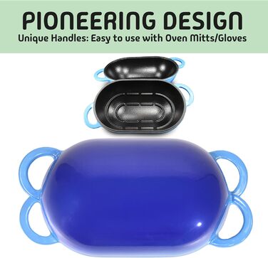 Набір для приготування хліба ручної роботи LoafNest: Dutch Oven з чавуну (2 літри) та силіконовий вкладиш. (Тільки горщик, без вкладиша)