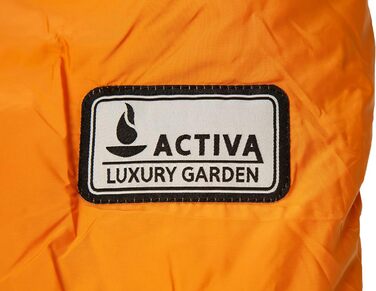 Спальний мішок ACTIVA Premium, водовідштовхувальний 3-4 сезони від 5 C до 20 C з компресійним мішком для дорослих, дітей, жінок, чоловіків Кемпінг на відкритому повітрі, походи, рюкзак (овальний помаранчевий)