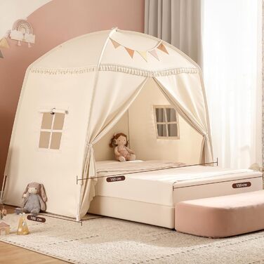 Дитячий намет-тіпі Сумбабебі: великий, з прапорами. Ідеально для гри в приміщенні. Підходить для хлопчиків та дівчаток. Дитячий ігровий будиночок, намет-тіпі для малюків, ігровий намет для дитячої кімнати. Чудовий подарунок!