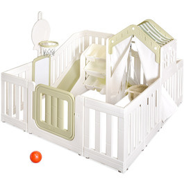 Дитячий ігровий комплекс Mealux Tiana White / Green (арт. KD-C013 White/Green)