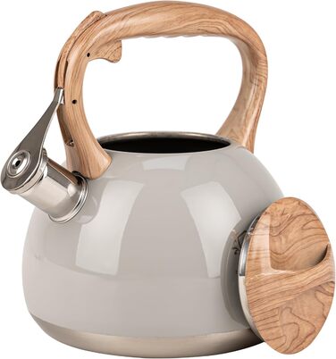 Електричний чайник Karl Hausmann 3L з автоматичним свистком - нержавіюча сталь для індукційних, газових та електричних плит