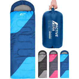 Спальний мішок Active Era Premium муміє 250 GSM для зими та літа, температурний режим 0°C-15°C, водовідштовхувальний, ультралегкий, компактний, для кемпінгу та фестивалів