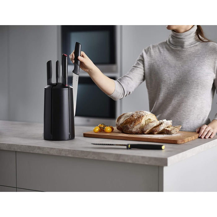 Набір ножів Joseph Joseph Elevate, 5 штук, поворотний, з японської сталі, чорний, багатобарвний