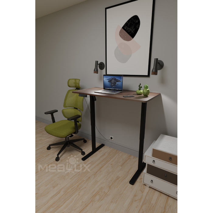 Комплект Mealux PowerDesk Lite Walnut + Leo Air Plus Green (арт. EVO-201 Lite Walnut /B +Y 546 KZ)