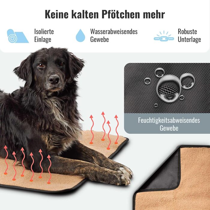 Дорожня ковдра для собак achilles, килимок для собак зі штучної шкіри ягняти, складний, можна прати, чорний, 100x70см
