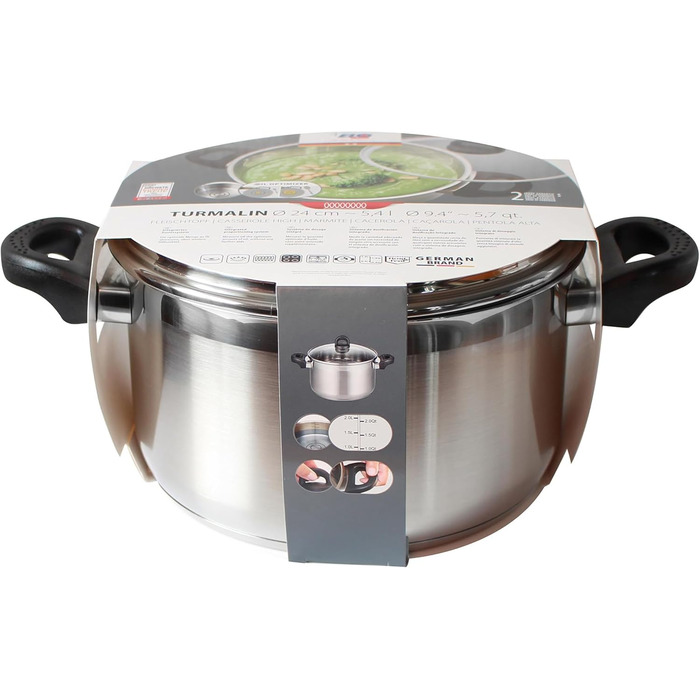 Каструля ELO Serie Turmalin з індукційним дном, нержавіюча сталь, 16 см